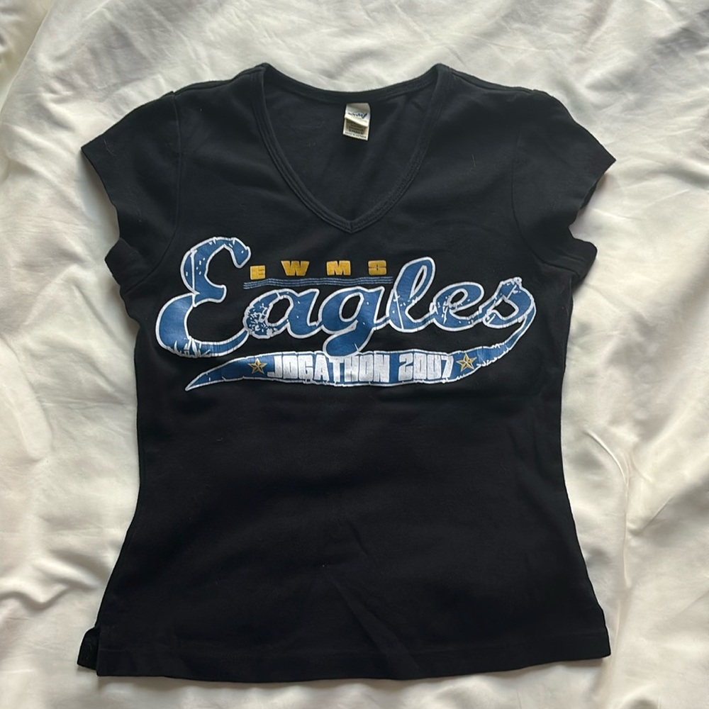 Black V Neck Shirt Women’s ( SMALL)